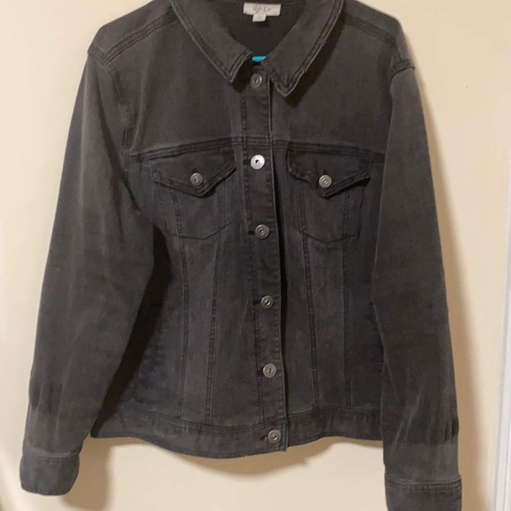 Black jean jacket
